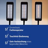 Maul MAULpearly colour vario 8201790 LED-bureaulamp 6 W Energielabel: D (A - G) Zwart - thumbnail