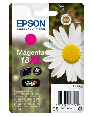 Epson Inktcartridge 18XL Origineel Magenta C13T18134012
