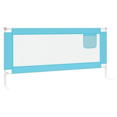VidaXL Bedhekje peuter 200x25 cm stof blauw