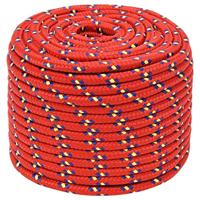 Boottouw 12 mm 100 m polypropyleen rood - thumbnail
