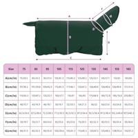 VidaXL Paardendeken volledig donkergroen polyester - thumbnail