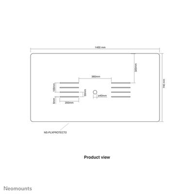 Neomounts NS-PLXPROTECT2 scherm
