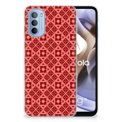 Motorola Moto G31 | G41 | TPU bumper | Batik Rood