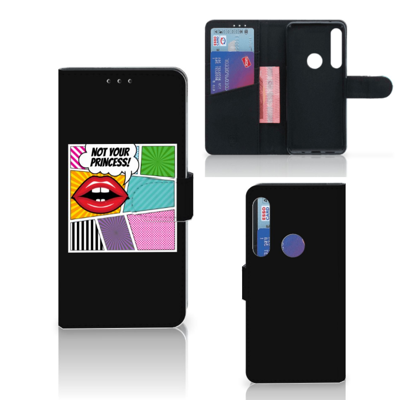 Motorola One Action | Wallet Case | met Pasjes | Popart Princess Motorola One Action | Wallet Case | met Pasjes | Popart Princess