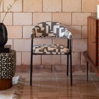 Dutchbone Eetkamerstoel 'Miyo' Geweven - thumbnail