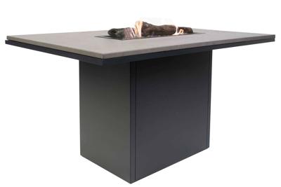 Cosiloft relax vuurtafel zwart met aluminium blad 120x80x70cm Cosiloft relax vuurtafel zwart met aluminium blad 120x80x70cm