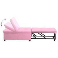Slaapbank Roze 194 x 67 x 37 cm Stof - thumbnail