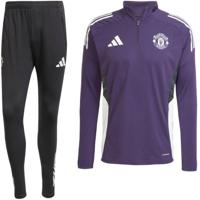 Manchester United 1/4 Zip Trainingspak Senior 2025/2026 - Maat L - Kleur: ZwartPaars | Soccerfanshop - thumbnail
