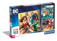 Clementoni legpuzzel super color vierkant dc comics justice league, 3x48st. - thumbnail
