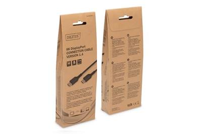 Digitus DB-340201-010-S DisplayPort-kabel DisplayPort Aansluitkabel DisplayPort-stekker 1 m Zwart Afgeschermd (drievoudig), Flexibel, Halogeenvrij, Rond