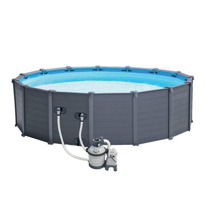 Intex zwembad graphite panel 478 x 124 cm