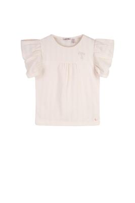 NoNo zomer top meisjes - ivoor wit - fancy mouw - Kit