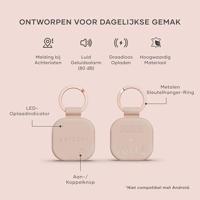 Satechi FindAll vegan-lederen sleutelhanger met FindMy - Desert Rose - thumbnail