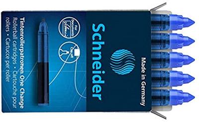 Schneider Schreibgeräte One Change 185403 Navulpatroon rollerballpen 0.6 mm Blauw 5 stuk(s) Schneider Schreibgeräte One Change 185403 Navulpatroon rollerballpen 0.6 mm Blauw 5 stuk(s)