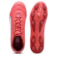 PUMA King Pro Gras / Kunstgras Voetbalschoenen (MG) Rood Wit - thumbnail