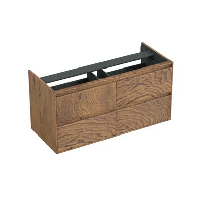 Onderkast Forzalaqua Reno 120x51x60 Cm 2 Lades Softclose Eiken Castle Brown