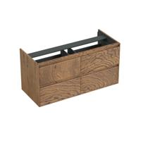 Onderkast Forzalaqua Reno 120x51x60 Cm 2 Lades Softclose Eiken Castle Brown - thumbnail