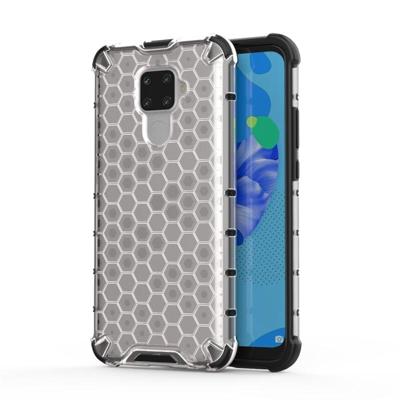 Voor Huawei Nova 5i Pro honingraat schokbestendige PC + TPU beschermhoes (grijs)