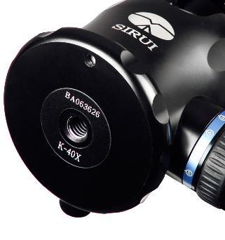 Sirui K-40X statiefkop kogelkop (aluminium, incl. wisselplaat TY-70X) zwart