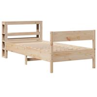 Bedframe zonder matras massief grenenhout 75x190 cm - thumbnail