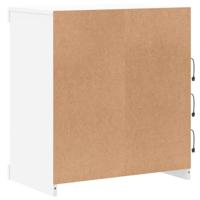 Dressoir met LED-verlichting 60,5x37x67 cm wit - thumbnail