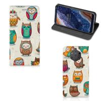 Nokia 9 PureView | Hoesje maken | Vrolijke Uilen - thumbnail