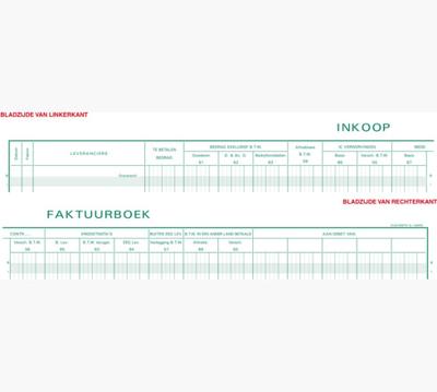 Exacompta register inkoop, ft 27 x 32 cm, Nederlandstalig