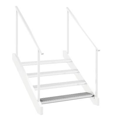 VidaXL Traptrede rooster 100x24x7 cm gegalvaniseerd staal - thumbnail