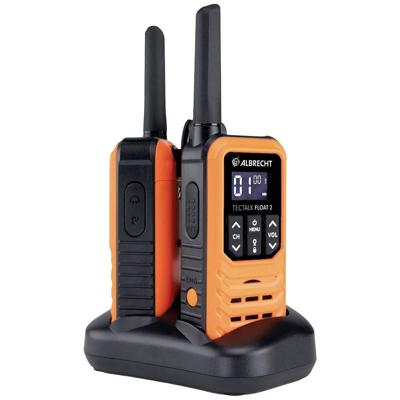 Albrecht Tectalk Float 2er Koffer 29664 PMR-portofoon Set van 2 stuks Albrecht Tectalk Float 2er Koffer 29664 PMR-portofoon Set van 2 stuks