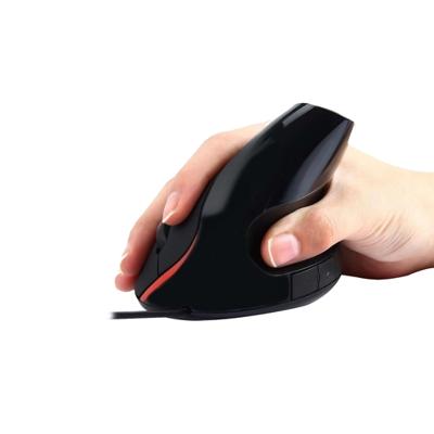 Ergonomische Optische Muis Ewent EW3156 1000 dpi USB Zwart Rood/Zwart