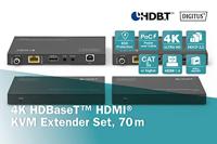 Digitus DS-55512 HDMI Adapter [1x HDMI-bus - 1x HDMI-bus] Zwart 4K UHD - thumbnail