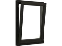 Trendhout Draai/kiepraam - 77,4x107,4 cm - rechtsdraaiend - zwart - incl. raambeslag- - - Trendhout - thumbnail