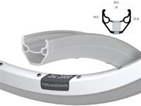 Rodi Velg 28 inch 622 zac2000 zilver geslepen zijkant 32 gaats - thumbnail