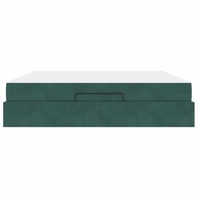 Bedframe Donkergroen 180 x 200 cm Fluweel