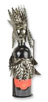 Blikken flessenhouder "indiaan" grijs - thumbnail