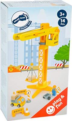GRUE bouwplaats set met accessoires SMALL FOOT® geel