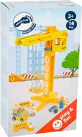 GRUE bouwplaats set met accessoires SMALL FOOT® geel - thumbnail