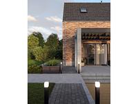 Enzo Paallamp | Zwart | 80cm | Vierkant | 12W LED | IP44 3000K | Smartwares OOL-50018 - A5019000 - thumbnail