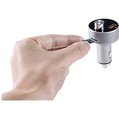 Renkforce RF-CAR-100 FM-transmitter Bluetooth Incl. handsfree-functie, Met geheugenkaartgleuf, Ingebouwde MP3-speler Renkforce RF-CAR-100 FM-transmitter Bluetooth Incl. handsfree-functie, Met geheugenkaartgleuf, Ingebouwde MP3-speler