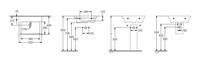 Wastafel Villeroy & Boch Subway 3.0 Met CeramicPlus Zonder Kraangat Zonder Overloop 55x44x16.5 cm Wit Alpin - thumbnail