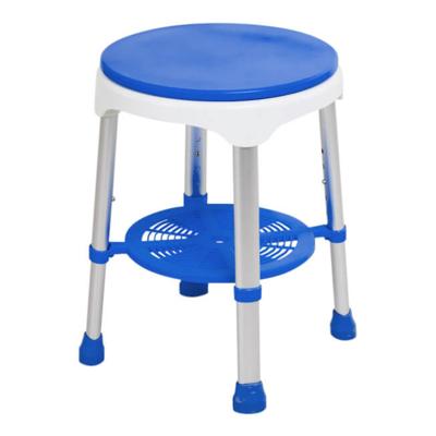 Luxe douchekruk met draaibare zitting | Atlantis | Met opbergplateau | Anti-slip doppen | Douchekrukken | Blauw / Grijs | PR46055 Luxe douchekruk met draaibare zitting | Atlantis | Met opbergplateau | Anti-slip doppen | Douchekrukken | Blauw / Grijs | PR46055