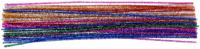 Bouhon glitter chenilledraad 50 cm x 6 mm, pak van 50 stuks, assorti - thumbnail