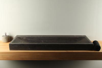 Stenen Wastafel Hardsteen Rechthoek 120x45 cm Zonder Kraangat | BE-004zk Stenen Wastafel Hardsteen Rechthoek 120x45 cm Zonder Kraangat | BE-004zk