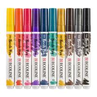 Royal Talens Ecoline Set van 10 Brush Pens - Donker - thumbnail