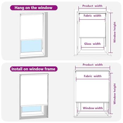 Rolgordijn verduisterend 165x150 cm stofbreedte 161,6 cm blauw
