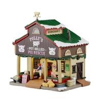 Polly's Pot-bellied Pig Rescue 19x26x27 cm Kerstdorp LEMAX - Lemax - thumbnail