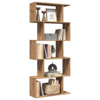 Kamerscherm / boekenkast 5-laags 70x24x161 cm hout artisanaal - thumbnail