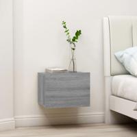 Nachtkastjes 2 st 40x30x30 cm bewerkt hout grijs sonoma eiken - thumbnail