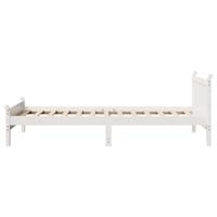 Bedframe zonder matras massief grenenhout wit 90x190 cm - thumbnail