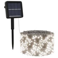 VidaXL 5 st lichtslinger met 200 led's solar binnen/buiten koudwit - thumbnail